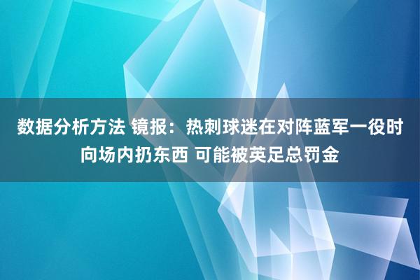 数据分析方法 镜报：热刺球迷在对阵蓝军一役时向场内扔东西 可能被英足总罚金