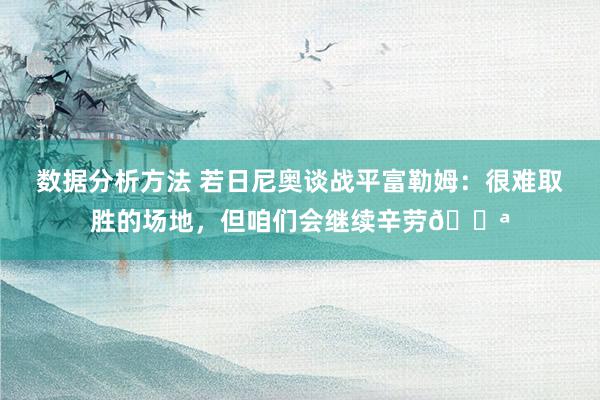 数据分析方法 若日尼奥谈战平富勒姆：很难取胜的场地，但咱们会继续辛劳💪